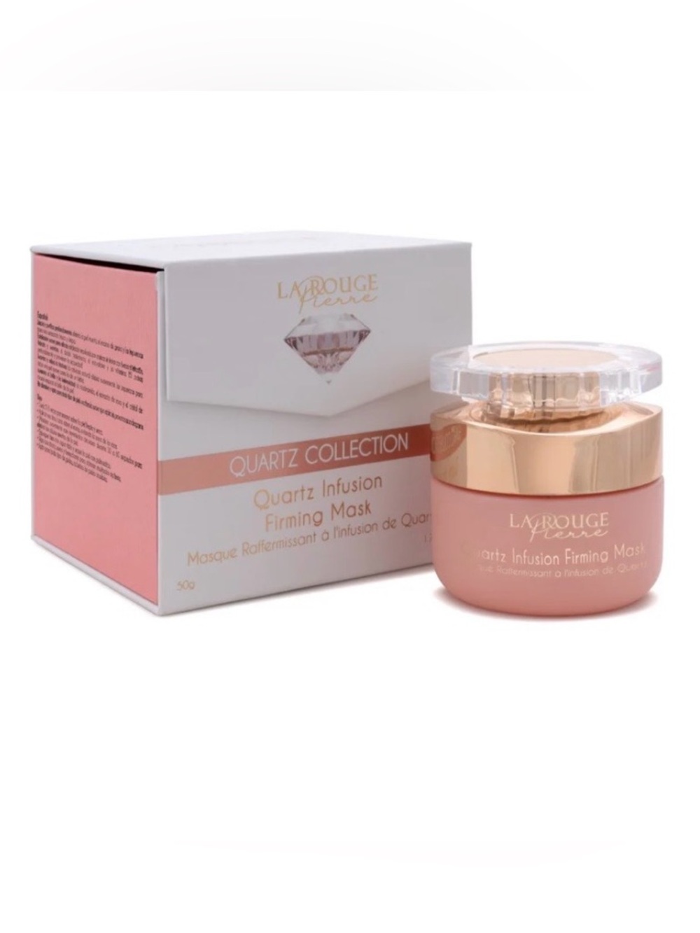La Rouge Pierre Quartz Infusion Firming Mask - Pink & Rose Gold